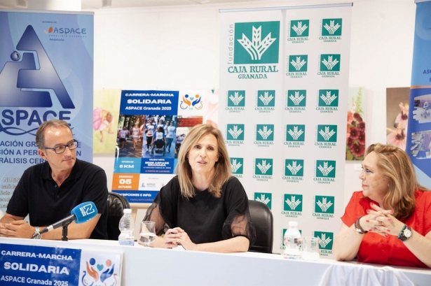 Fundación Caja Rural Granada acoge la presentación de la Carrera-Marcha solidaria de Aspace (FUNDACIÓN CAJA RURAL GRANADA)