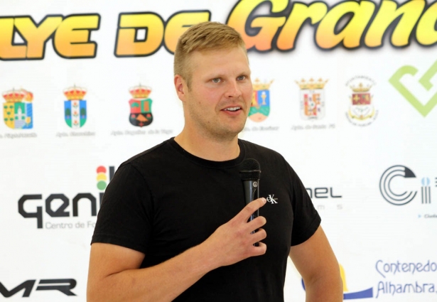 Mikko Heikkila en la presentación del Rally Granada de año pasado (J. PALMA)