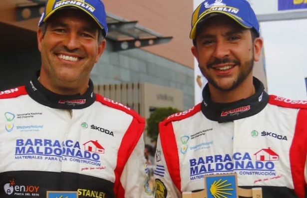 Rodrigo Zeballos y su copiloto (SUBRAYADOS)