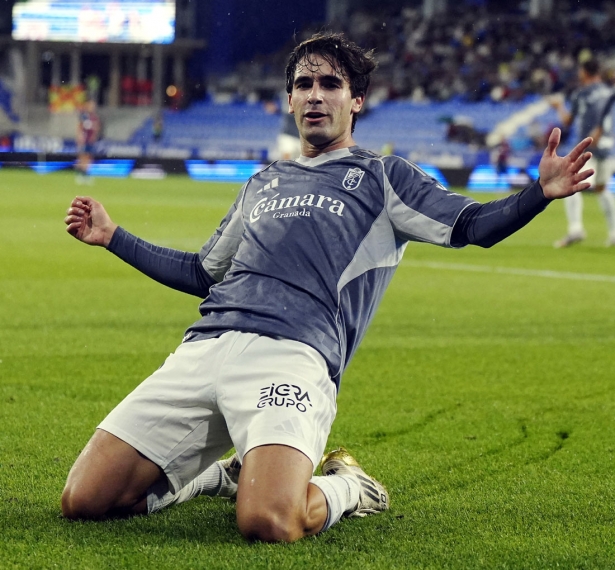 Alemañ marcó el tanto de la victoria (GRANADA CF)
