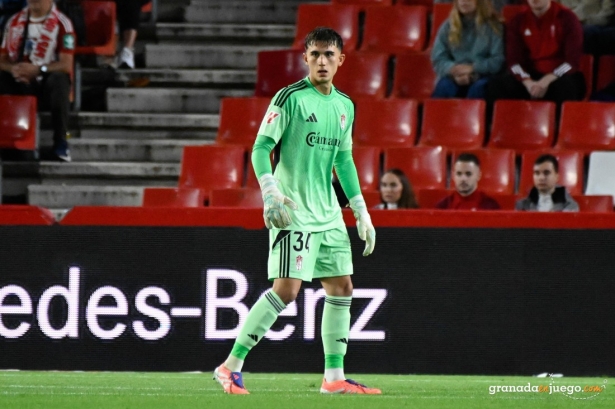 Iker García debutó ante Las Palmas (J.M. BALDOMERO)