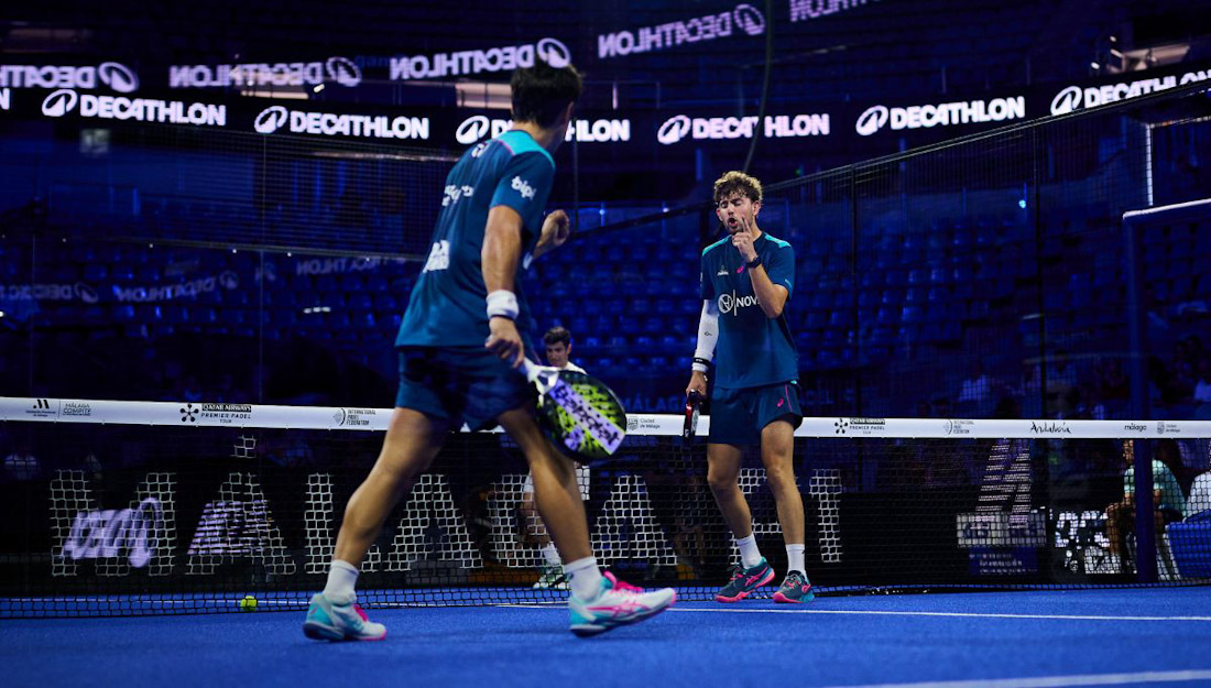 Yanguas y Nieto celebran un punto (PREMIER PÁDEL) Yanguas y Nieto celebran un punto (PREMIER PÁDEL)