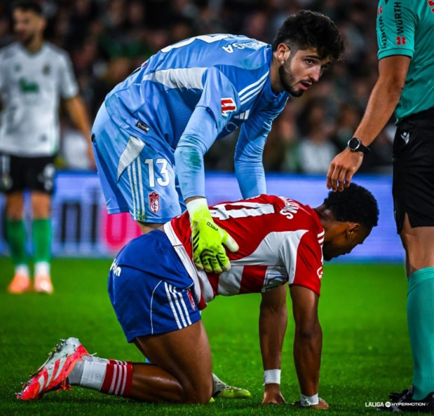Astralaga junto a Oscar en un momento del encuentro (LALIGA) Astralaga junto a Oscar en un momento del encuentro (LALIGA)