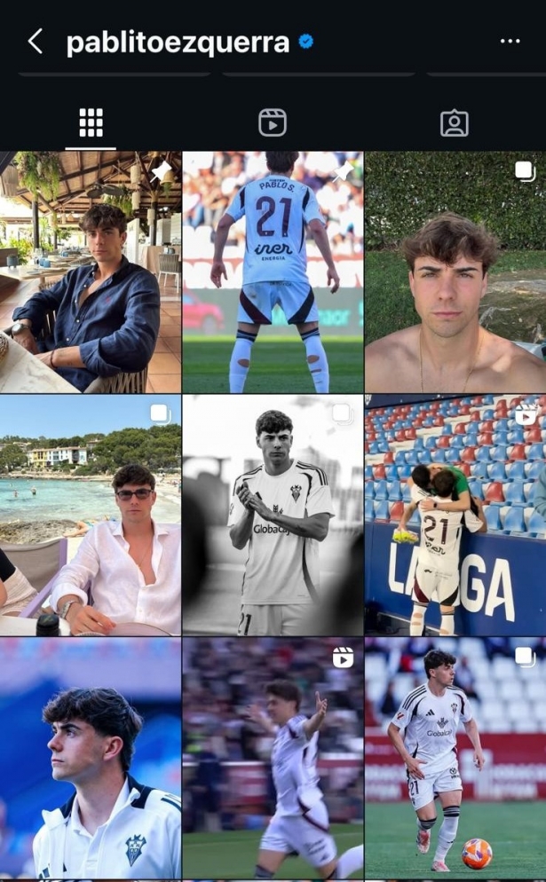 Pablo Sáenz ha borrado el rastro del Granada en su instagram (@PABLITOEZQUERRA)