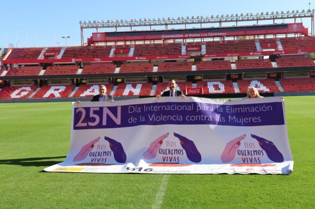 La campaña de este año se centra en la violencia vicaria (GRANADA CF)