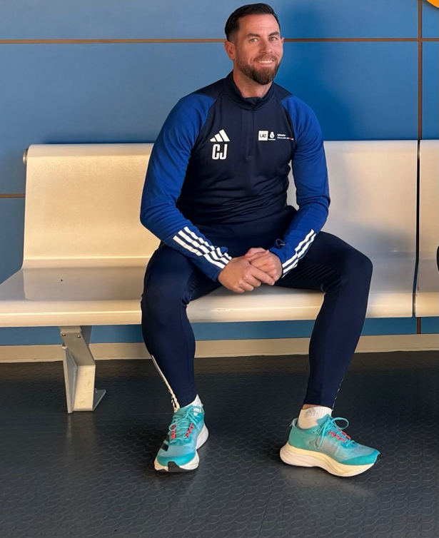 El entrenador del Céltic CF, Carlos Jiménez 