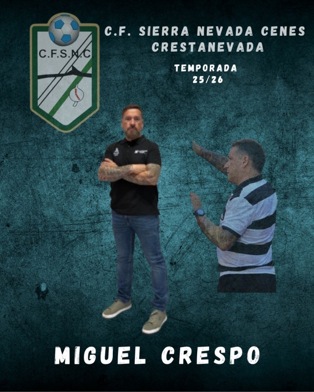 El entrenador del Sierra Nevada Cenes, Miguel Crespo El entrenador del Sierra Nevada Cenes, Miguel Crespo
