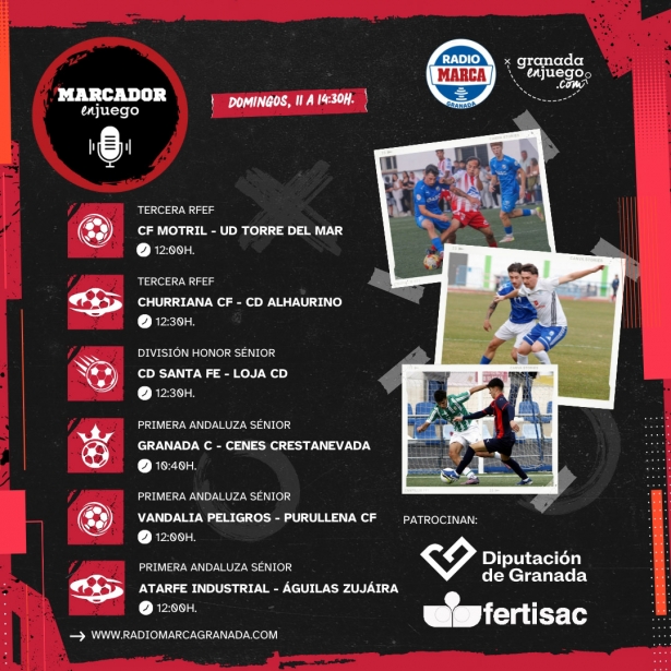 Mañana intensa de fútbol en Marcador en Juego