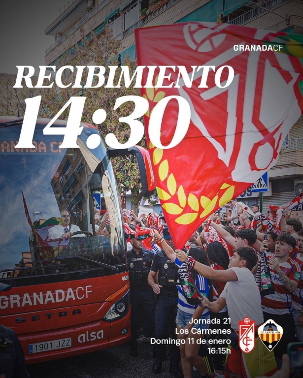 La afición recibirá al equipo (GRANADA CF)