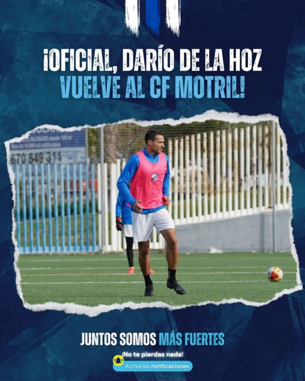 Darío de la Hoz regresa al CF Motril (CF MOTRIL)