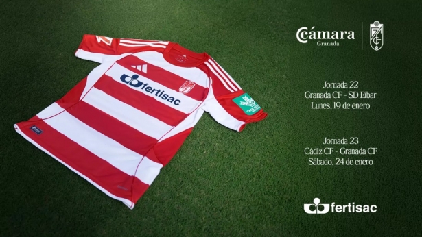 Fertisac aparecerá en el frontal de la camiseta en dos partidos (GRANADA CF)