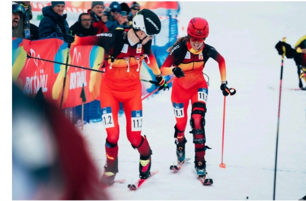 Oriol Cardona y Ana Alonso durante la prueba (ISMF) Oriol Cardona y Ana Alonso durante la prueba (ISMF)