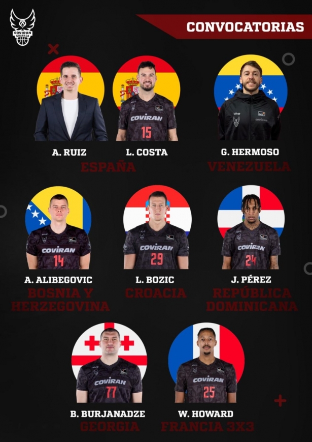 El Coviran Granada cuenta con un nutrido grupo de jugadores internacionales (COVIRAN GRANADA)