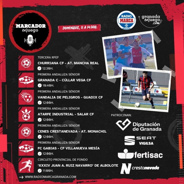 Nueva edición del programa MarcadorEnJuego en Radio MARCA Granada Nueva edición del programa MarcadorEnJuego en Radio MARCA Granada