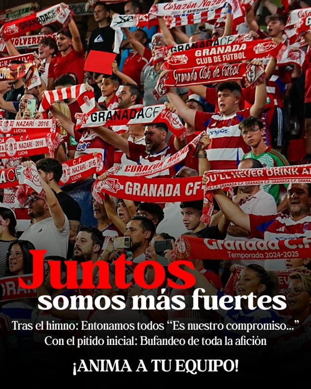 El equipo sentirá el apoyo de la afición antes del encuentro (GRANADA CF)
