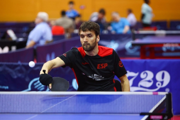 El jugador de tenis de mesa, Daniel Rodríguez, durante un torneo (RFETM)