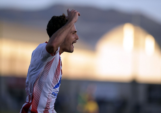 Bolívar celebra el tanto de la igualada para el Arenas de Armilla ante el CD Huétor Tájar (GP MEDIA) Bolívar celebra el tanto de la igualada para el Arenas de Armilla ante el CD Huétor Tájar (GP MEDIA)