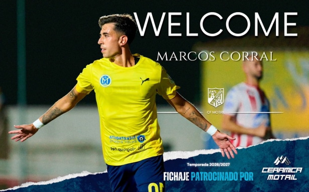 Marcos Corral refuerza al CF Motril Marcos Corral refuerza al CF Motril