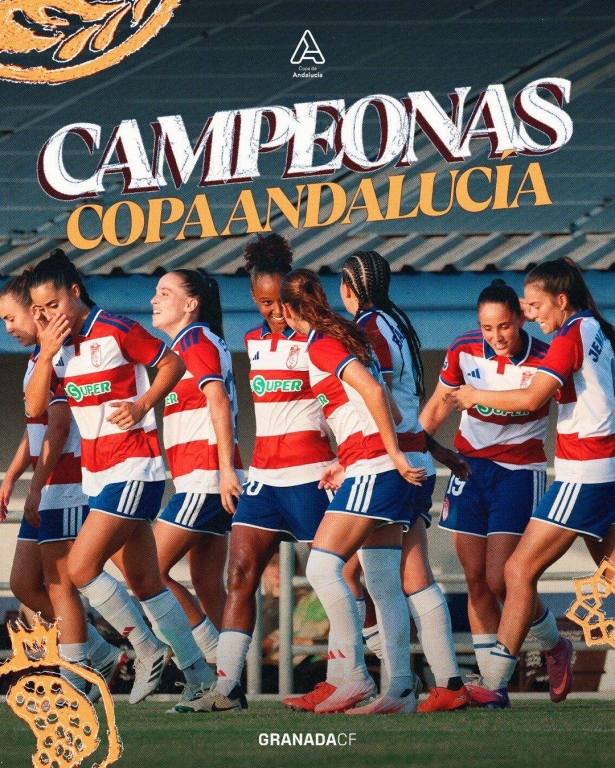 Las rojiblancas, campeonas de Andalucia (GRANADA CF)