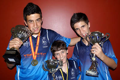 Miguel Ángel Vílchez, Juan Carlos Cubero y Raúl González 