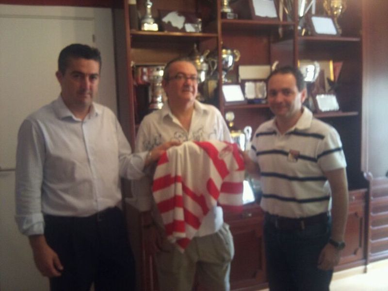 David Navarro y Pedro González junto a Nacho Ruiz, fundador de la ASAD