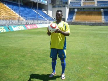 Akinsola durante su presentación en la tarde de hoy (VIVACADIZNET)