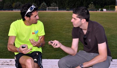 Paquillo Fernández durante un momento de la entrevista (GRJ)