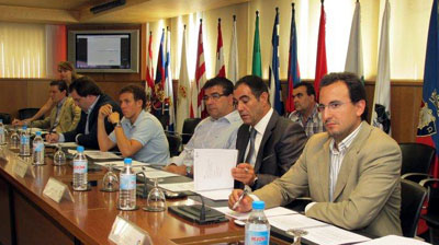 Javier Rufete, segundo por la derecha, reprsentó al Granada CF en la reunión