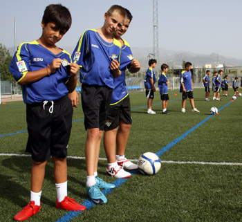 Alumnos del Campus en la Ciudad Deportiva de la Diputación