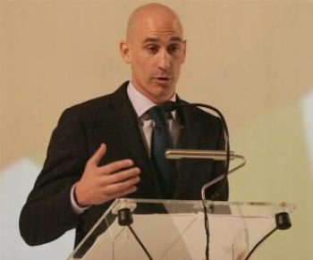 El presidente de AFE Luis Rubiales anunció la convocatoria de huelga