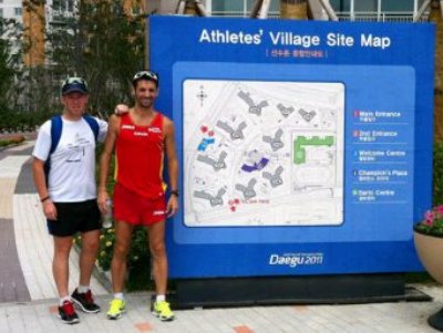 Paquillo Fernández junto a Rafa Vega en Daegu (GRJ)