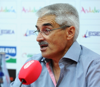 Fabri González, durante la rueda de prensa. (BALDOMERO)