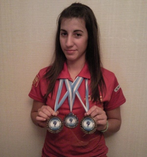 La granadina ha logrado en tres semanas ocho medallas 