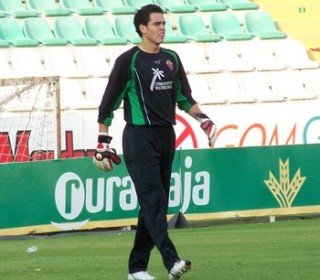 Jaime, durante un entrenamiento con el Elche CF
