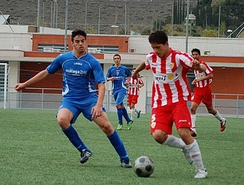 Antonio Marín, durante un encuentro con el Almería