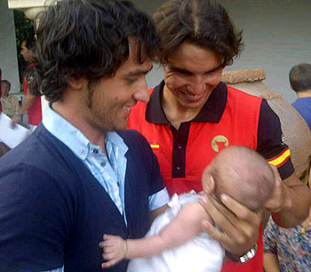 José Antonio Sánchez de Luna junto a Rafa Nadal