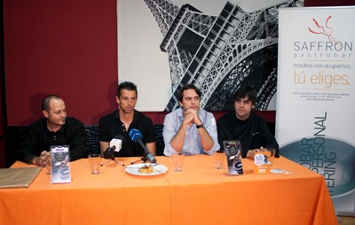 Un momento del acto de homenaje celebrado en el restaurante granadino