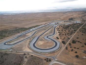 Vista del circuito de velocidad de Guadix