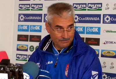 Fabri González, durante la rueda de prensa previa al partido. (GRJ)