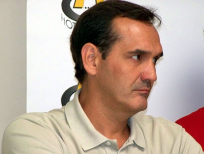 Julián Aranda durante una rueda de prensa