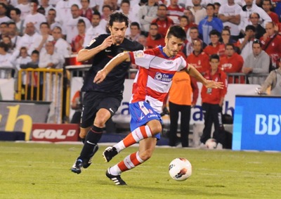 Fran Rico es duda para medirse al Sevilla el lunes. (BALDOMERO)