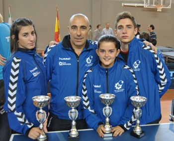 Laura Ramírez, José Sánchez Fortún, Ana García e Israel Rodríguez. 