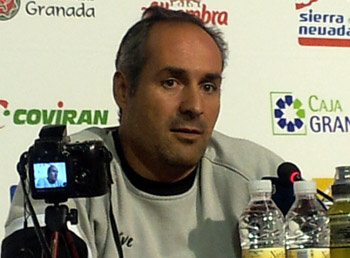 Curro Segura, durante la rueda de prensa previa al encuentro