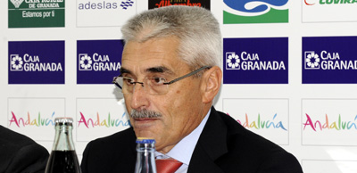 Fabri González, durante la rueda de prensa (J. M BALDOMERO)