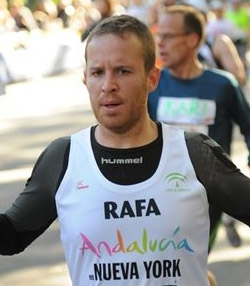 Rafael Vega en la maratón de Nueva York