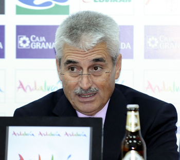 Fabri González, durante la rueda de prensa (BALDOMERO)