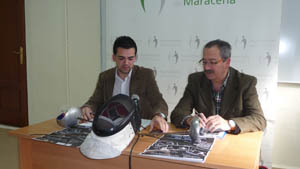 Marcelo Montoya y Eduardo Martínez en la presentación del torneo