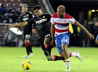 Mikel Rico, en el encuentro ante el Mallorca (BALDOMERO)