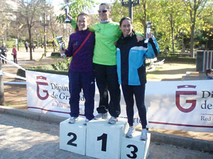 Gloria Martínez, Gertru Vargas y Carmen Corral, podium de la categoría senior
