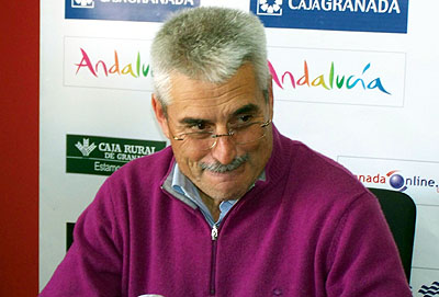 Fabri, durante la rueda de prensa previa al partido en Getafe. (GRJ)